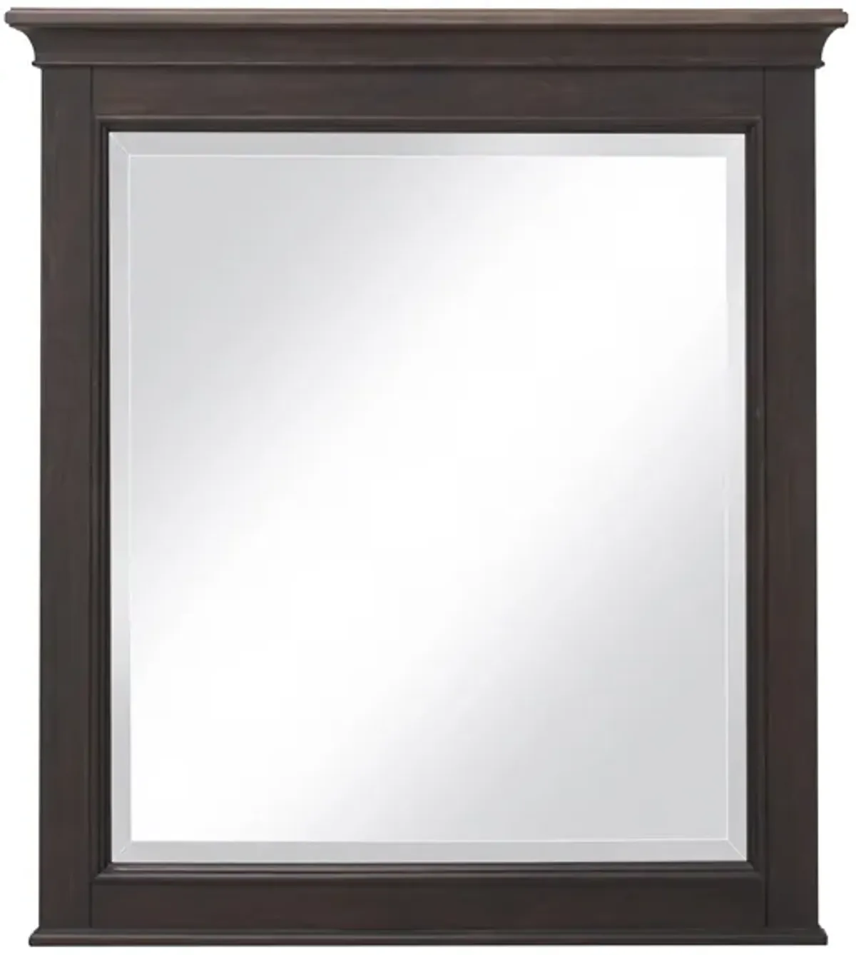 Dakota Mirror in Wirebrushed Black w/ Ember Gray Tops by Liberty Furniture