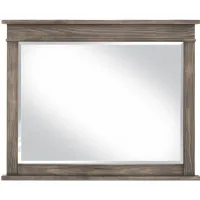 Hempstead Bedroom Dresser Mirror in Gray by A-America