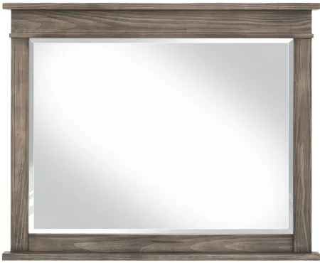 Hempstead Bedroom Dresser Mirror in Gray by A-America