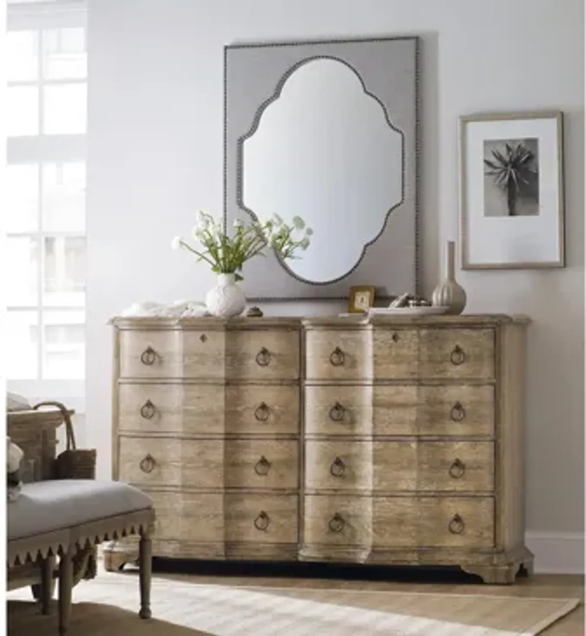 Boheme Linen Wrapped Mirror