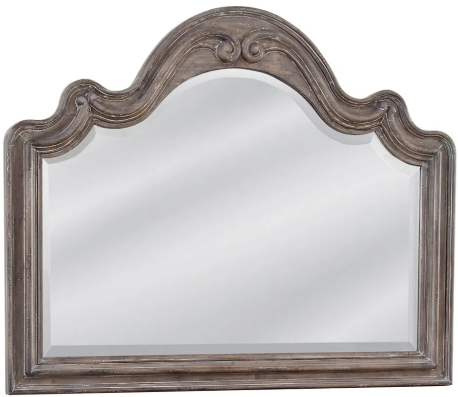Genoa Landscape Mirror in Antique Grey by American Woodcrafters