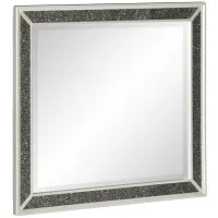 Mossbrook Mirror in Pearl White Metallic by Homelegance