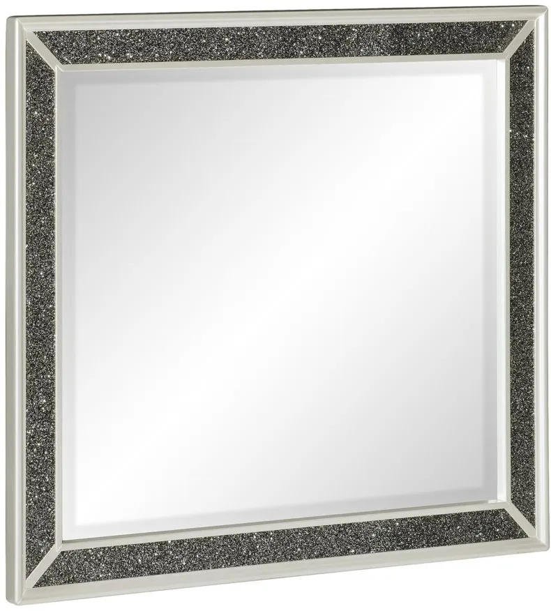 Mossbrook Mirror in Pearl White Metallic by Homelegance