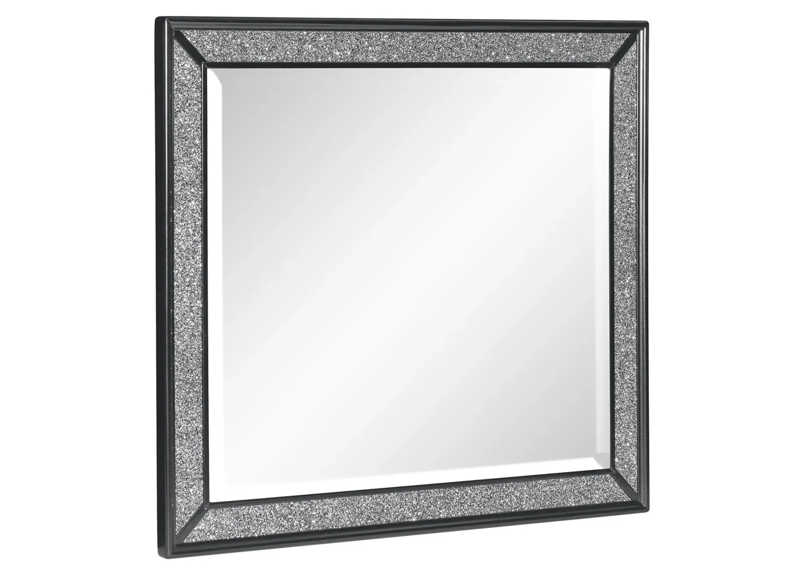 Mossbrook Mirror in Pearl Black Metallic by Homelegance