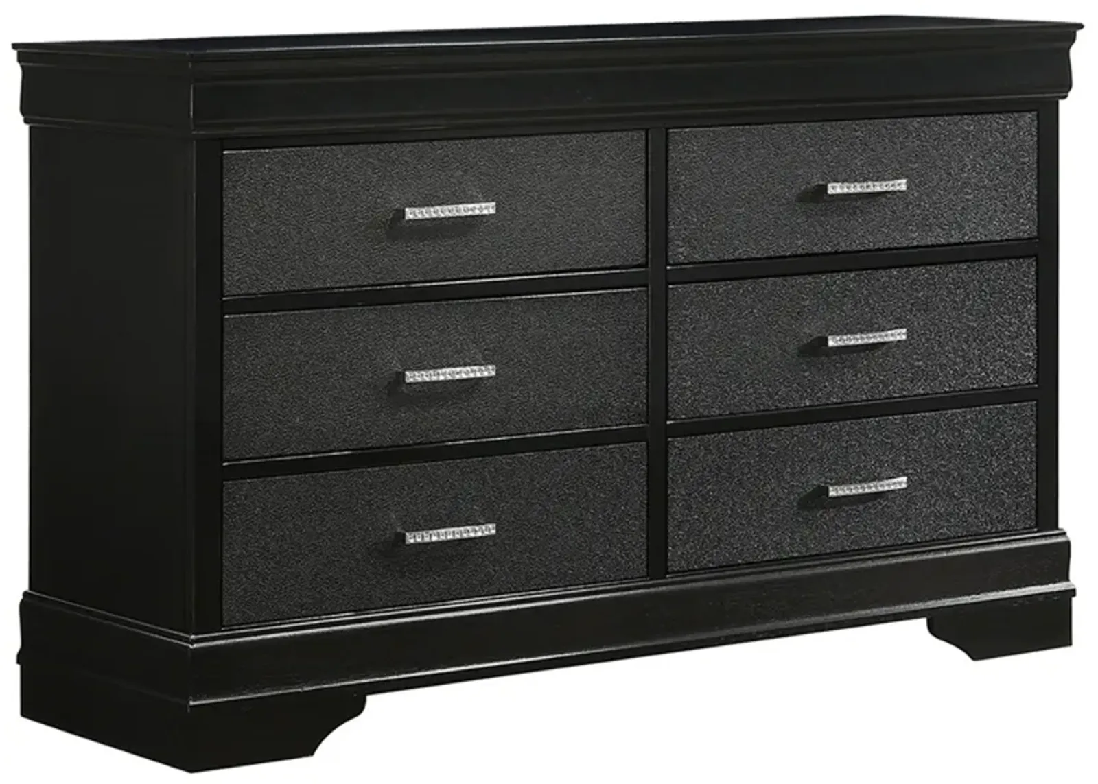 Amalia Bedroom Dresser in Black by Crown Mark