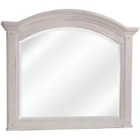 Sedona Mirror in Cobblestone White by American Woodcrafters