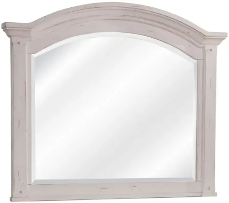 Sedona Mirror in Cobblestone White by American Woodcrafters