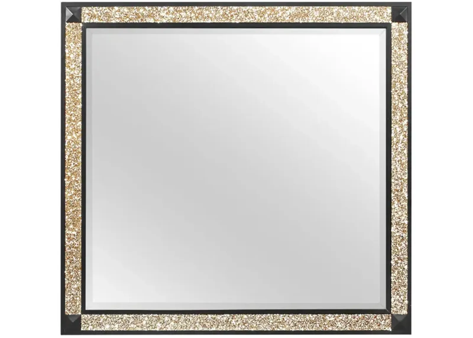 Blake Mirror in Black/Gold by Global Furniture Furniture USA