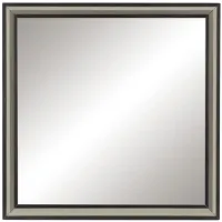 Charlie Mirror in 2-Tone Finish: Ebony and Silver by Homelegance
