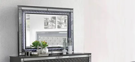 Refina Bedroom Dresser Mirror in Gray by Crown Mark