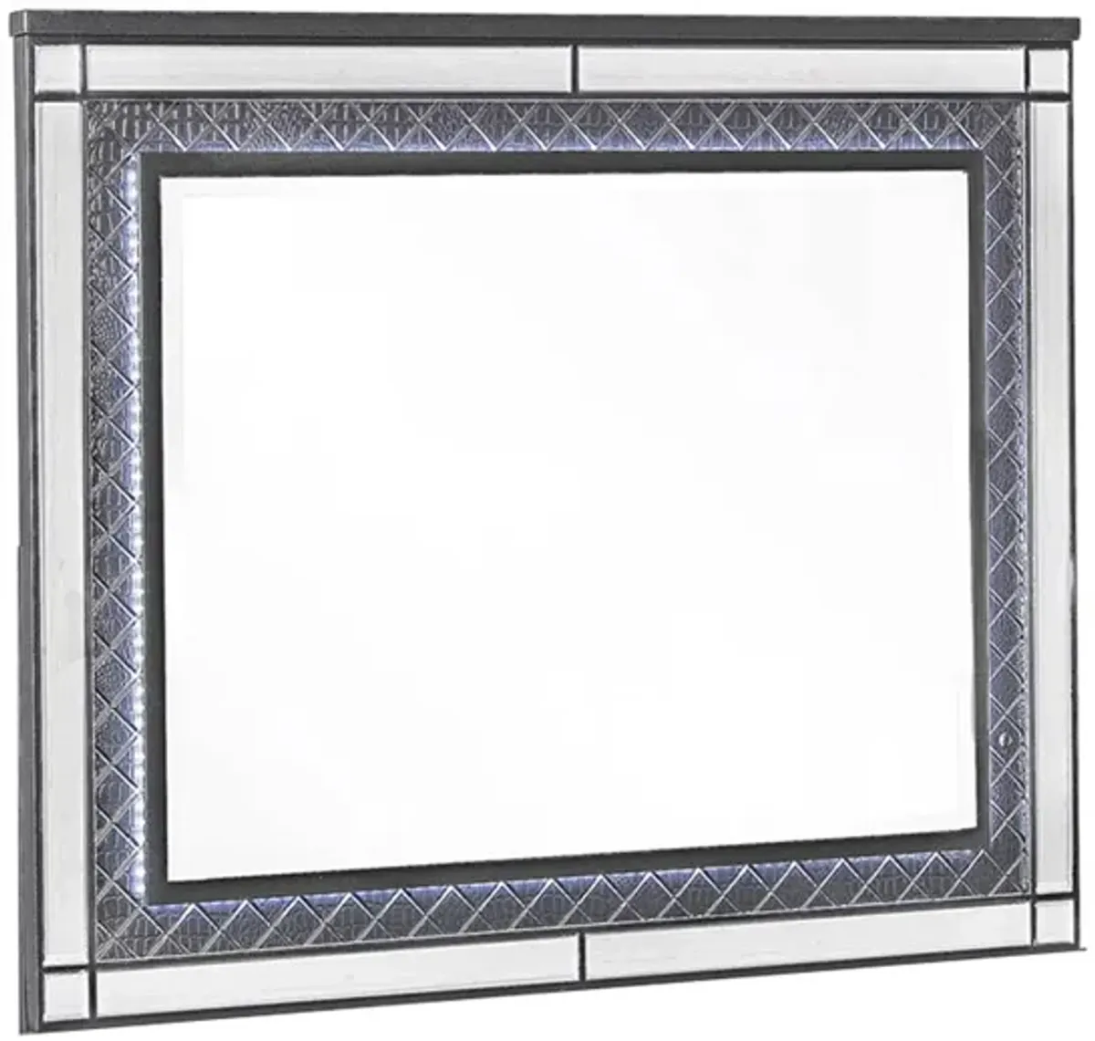 Refina Bedroom Dresser Mirror in Gray by Crown Mark