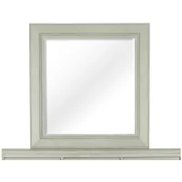 Raelynn Bedroom Dresser Mirror in Weathered White by Magnussen Home