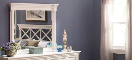 Retreat Bedroom Dresser Mirror in Ivory by Magnussen Home