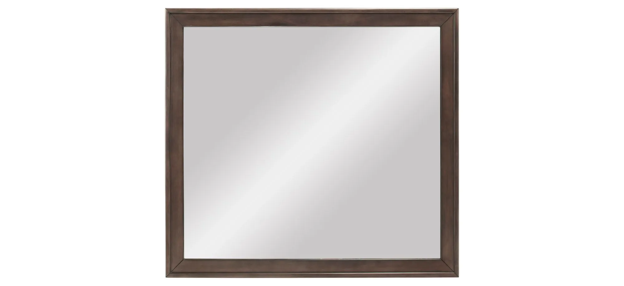 Kieran Bedroom Dresser Mirror in Driftwood Gray by Bellanest