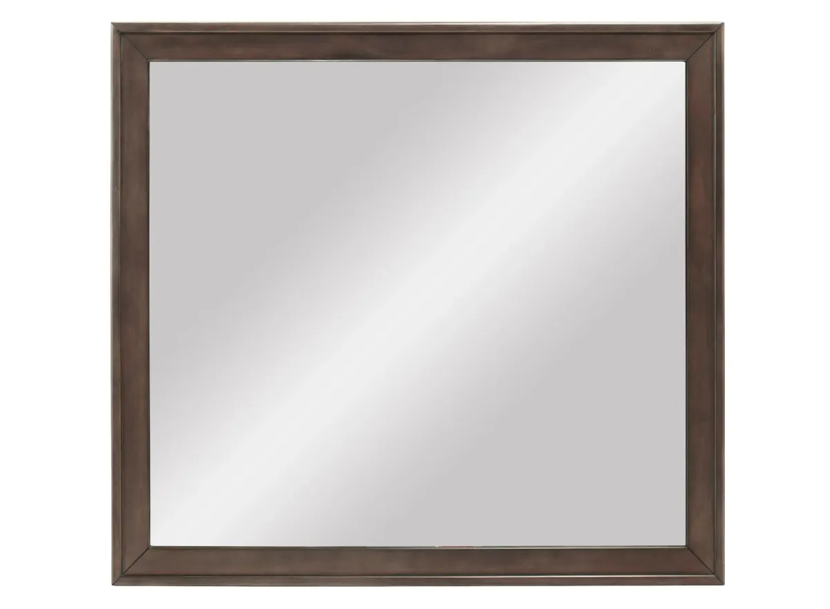 Kieran Bedroom Dresser Mirror in Driftwood Gray by Bellanest