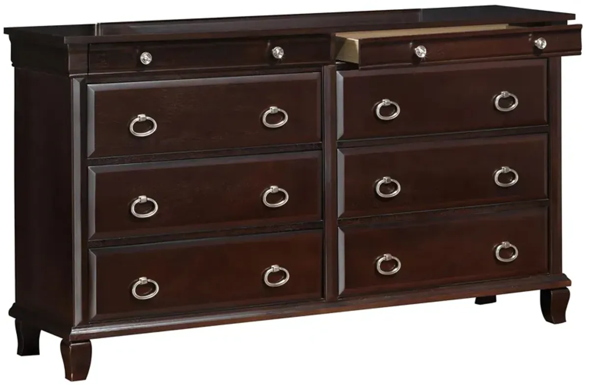 Abbot Bedroom Dresser in Cappuccino by Glory Furniture