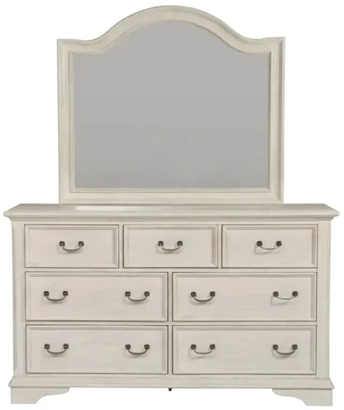 Decatur Bedroom Dresser Mirror in Antique White by Liberty Furniture