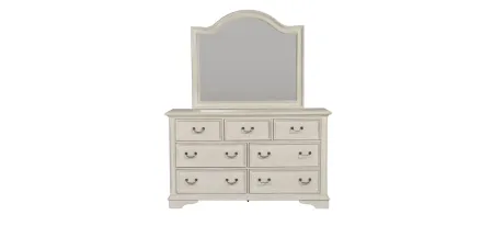 Decatur Bedroom Dresser Mirror in Antique White by Liberty Furniture