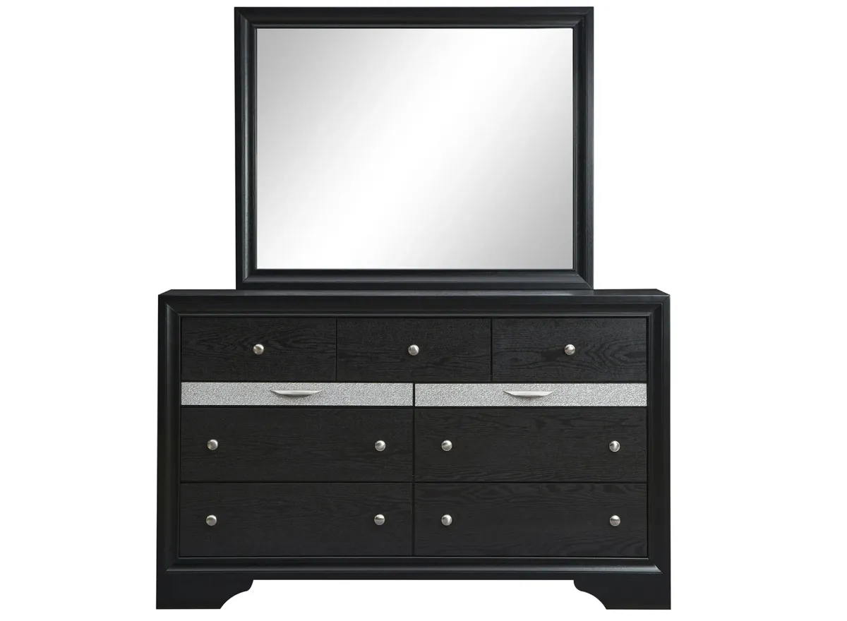 Madrid Mirror in Black by Glory Furniture