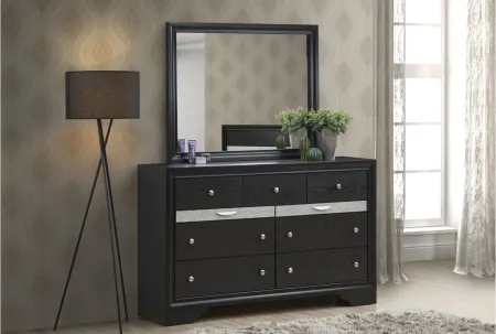 Madrid Mirror in Black by Glory Furniture