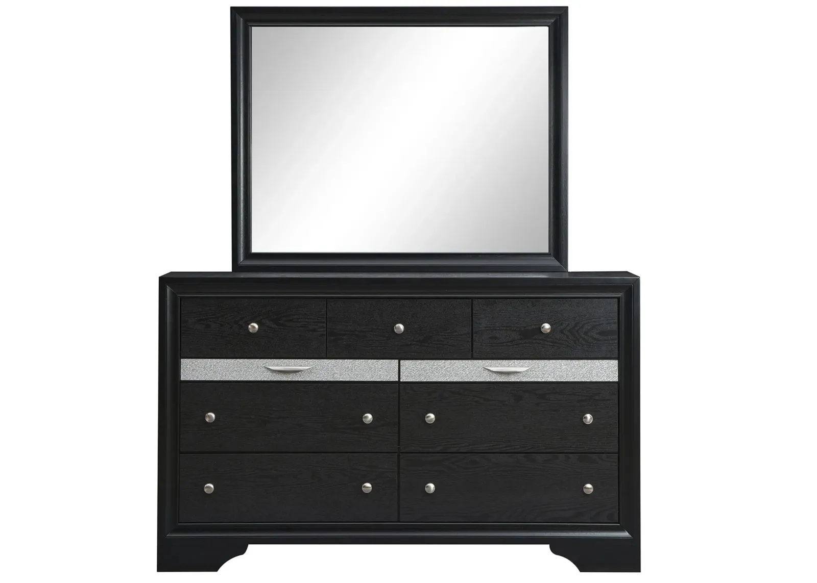 Madrid Mirror in Black by Glory Furniture