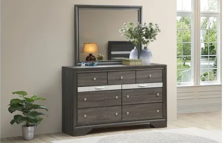 Madrid Mirror in Gray by Glory Furniture