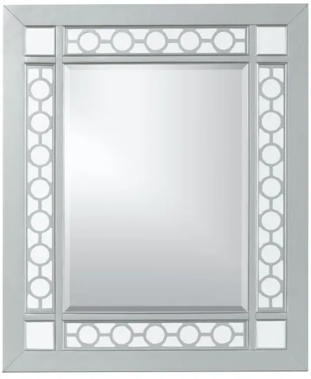 Geneva Mirror in Silver Champagne by Glory Furniture