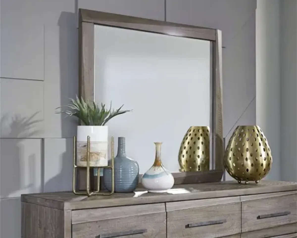 Hearst Solid Wood Beveled Glass Mirror