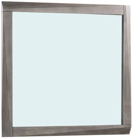 Hearst Solid Wood Beveled Glass Mirror in Sahara Tan by Bellanest