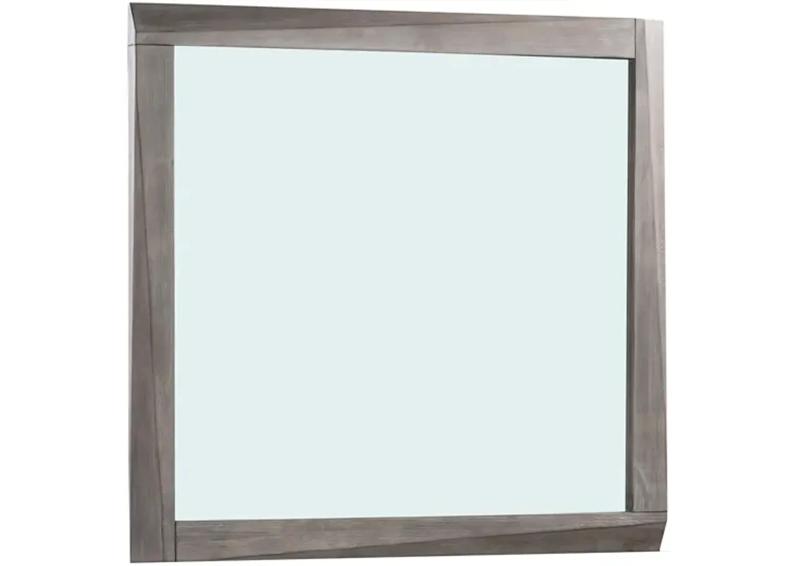 Hearst Solid Wood Beveled Glass Mirror in Sahara Tan by Bellanest