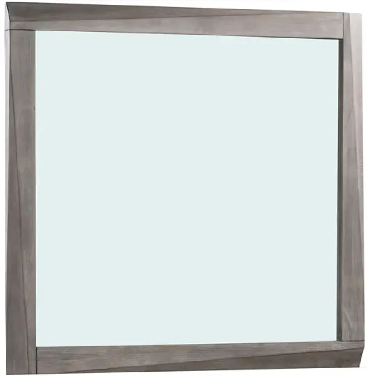 Hearst Solid Wood Beveled Glass Mirror in Sahara Tan by Bellanest