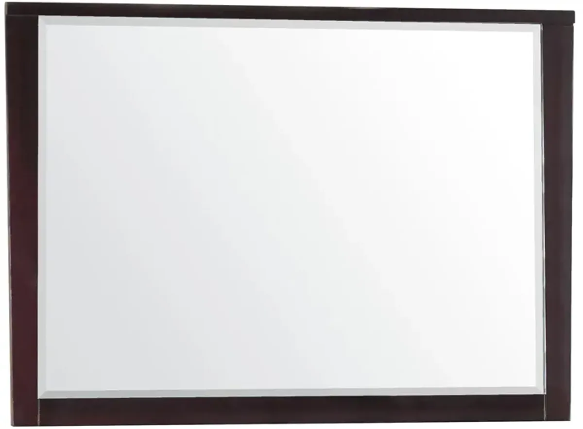 Nevis Landscape Mirror in Espresso by Bellanest