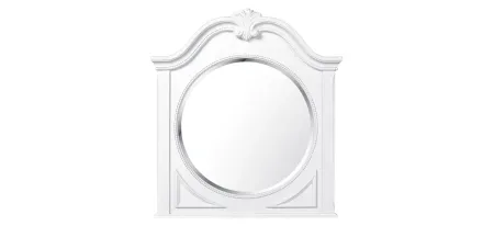 Winnie Bedroom Dresser Mirror in White by Bellanest
