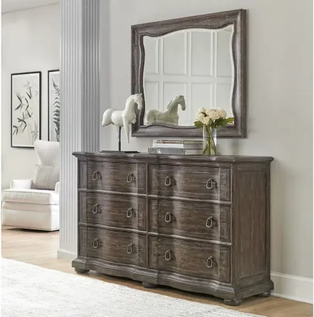 Traditions Landscape Mirror in Brown by Hooker Furniture