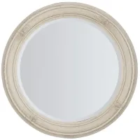 Traditions Round Mirror in White;Beige by Hooker Furniture