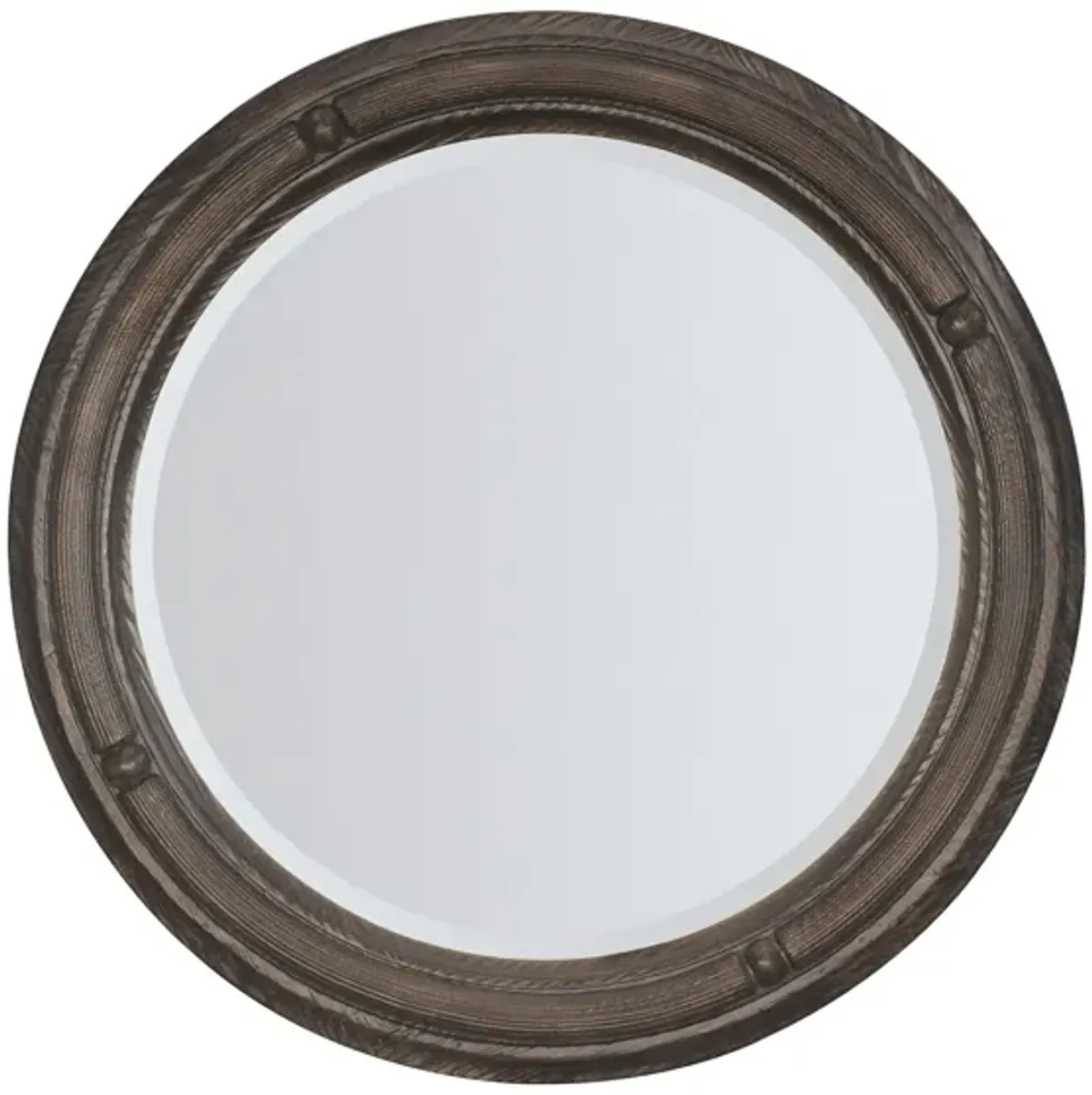 Traditions Round Mirror in Brown by Hooker Furniture