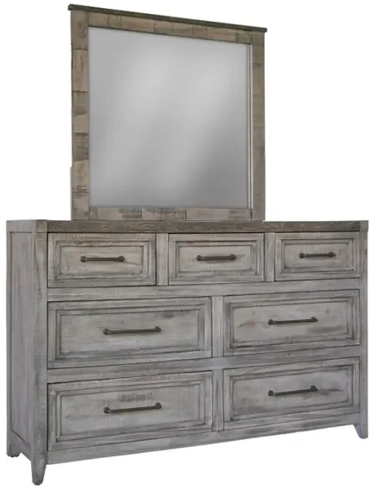 Yellowstone Mirror in Light Brown by International Furniture Direct