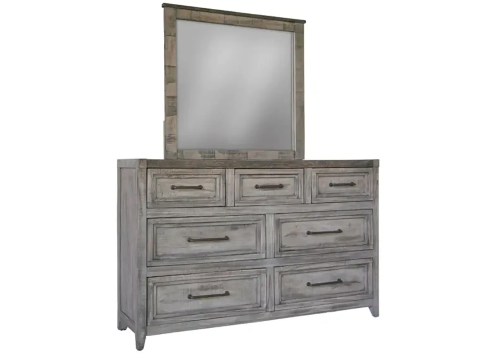 Yellowstone Mirror in Light Brown by International Furniture Direct