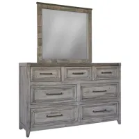 Yellowstone Mirror in Light Brown by International Furniture Direct