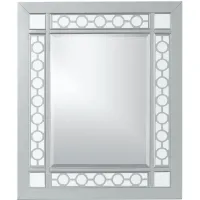 Geneva Mirror in Silver/Mirror by Glory Furniture