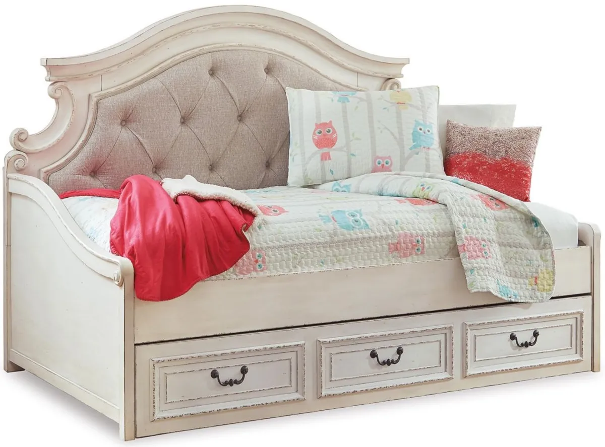 Libbie Daybed w/ Storage in Chipped White by Ashley Furniture