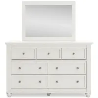 Grantoni Dresser and Mirror in White by Ashley Furniture