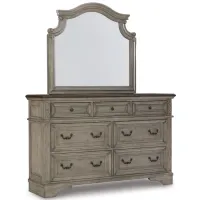 Lodenbay Dresser and Mirror in Antique Gray by Ashley Furniture