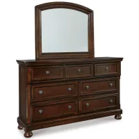 Porter Dresser and Mirror in Rustic Brown by Ashley Furniture