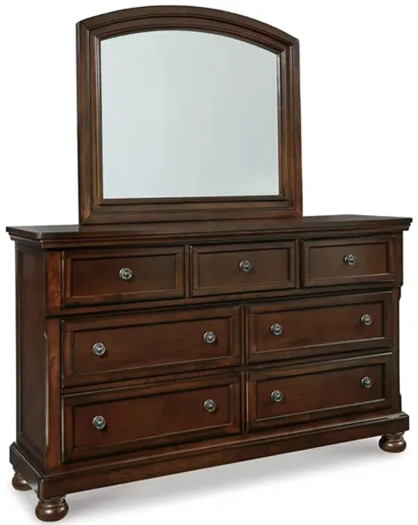 Porter Dresser and Mirror Set