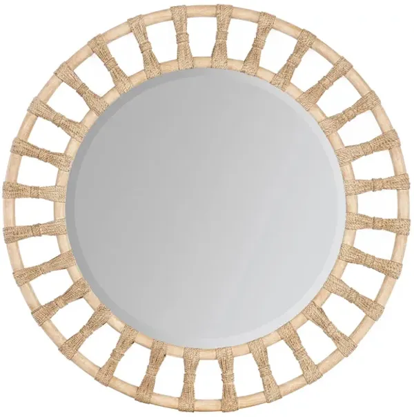 Retreat Pole Rattan Accent Mirror