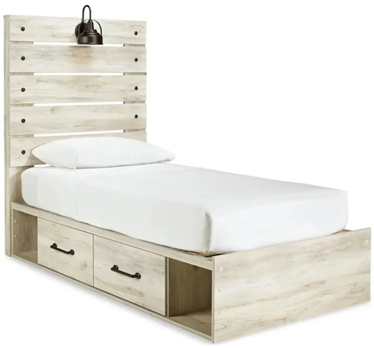 Luna Panel Bed w/ 2 Storage Drawers