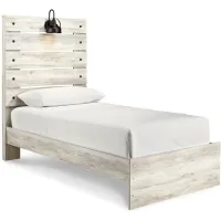 Luna Panel Bed in Whitewash by Ashley Furniture