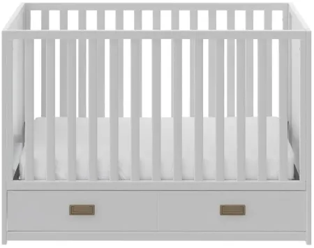 Haven 3-in-1 Convertible Storage Crib in White by DOREL HOME FURNISHINGS