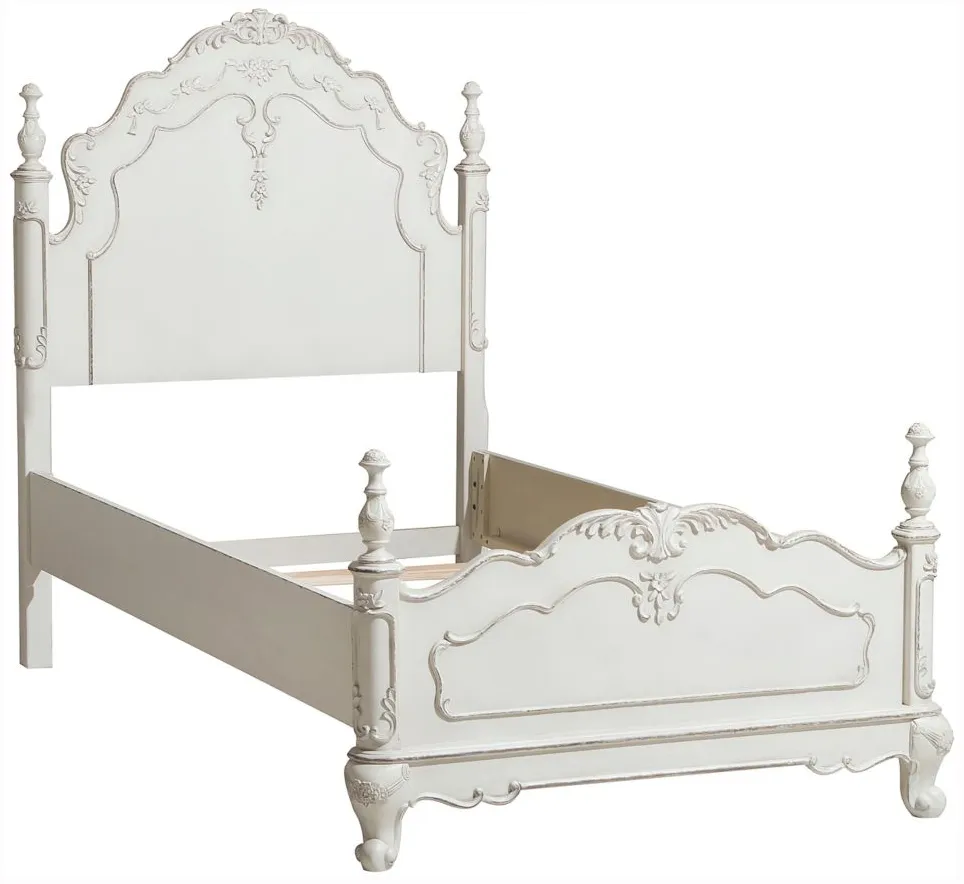 Averny Bed in Antique white by Homelegance